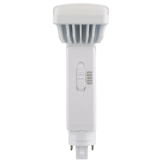 image of 9 Watt PL 4-Pin LED - 1100 Lumens - G24q Base - CCT Selectable - White Finish - 120-277 Volts