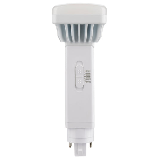 image of 9 Watt PL 4-Pin LED - 1100 Lumens - G24q Base - CCT Selectable - White Finish - 120-277 Volts