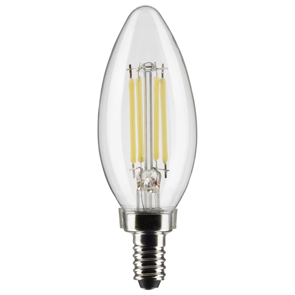5.5 Watt B11 LED - Clear - Candelabra Base - 2700K - 500 Lumens - 120 Volt - 2-Pack