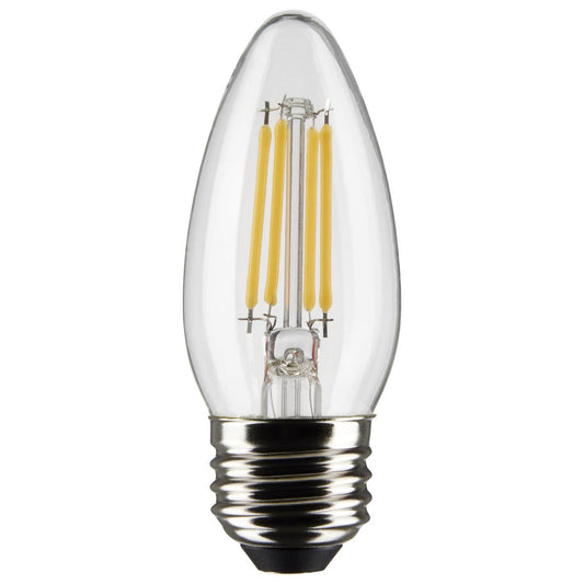 image of 5.5 Watt B11 LED - Clear - Medium Base - 2700K - 500 Lumens - 120 Volt - 2- Pack