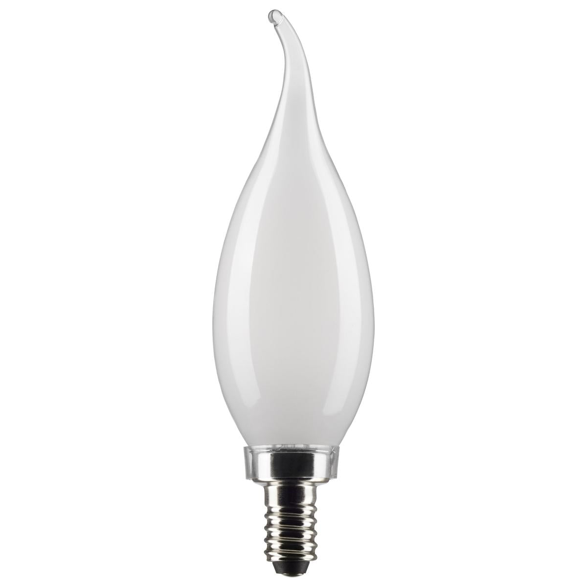 4 Watt CA10 LED - Frosted - Candelabra Base - 3000K - 350 Lumens - 120 Volt - 2-Pack