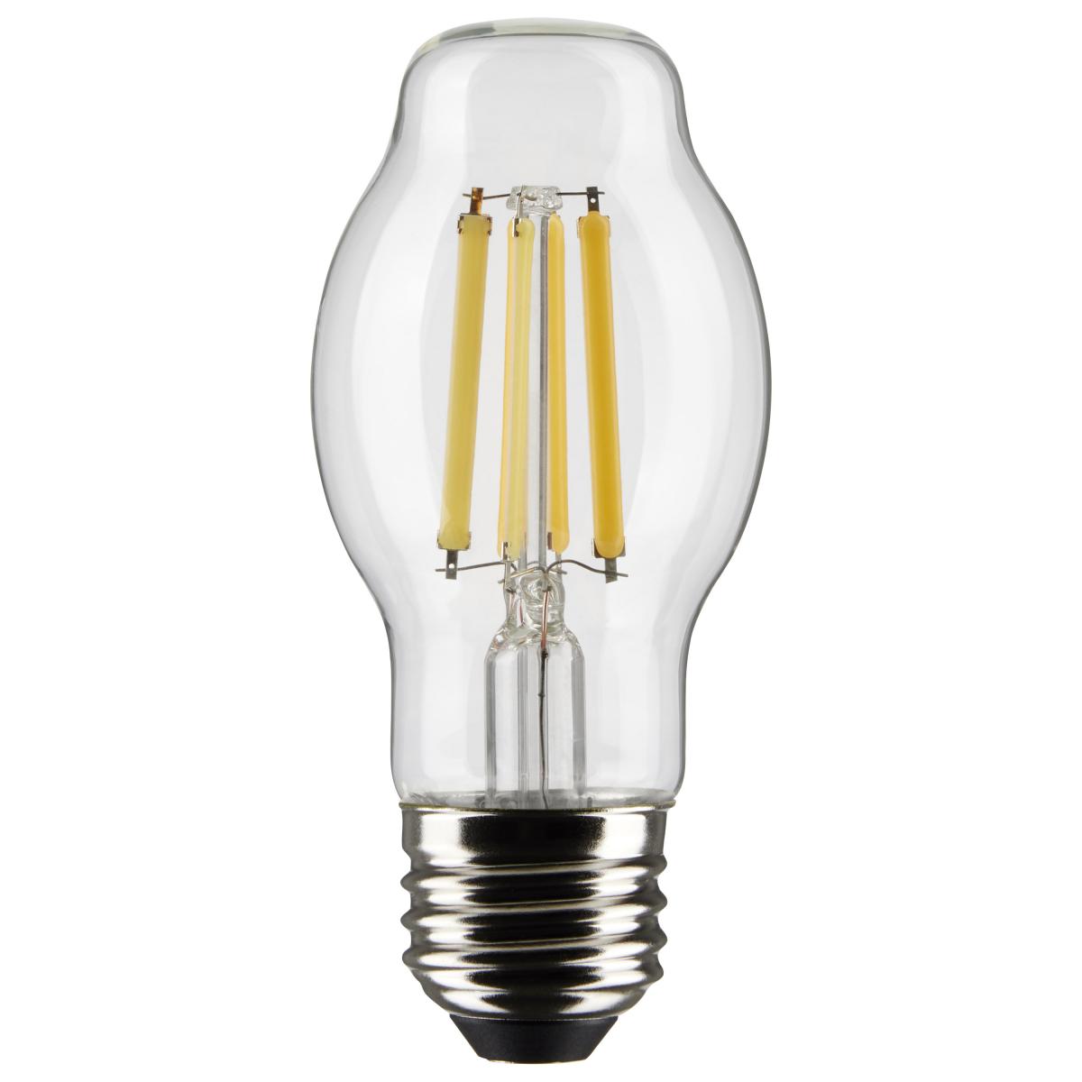 8 Watt BT15 LED - Clear - Medium Base - 2700K - 800 Lumens - 120 Volt