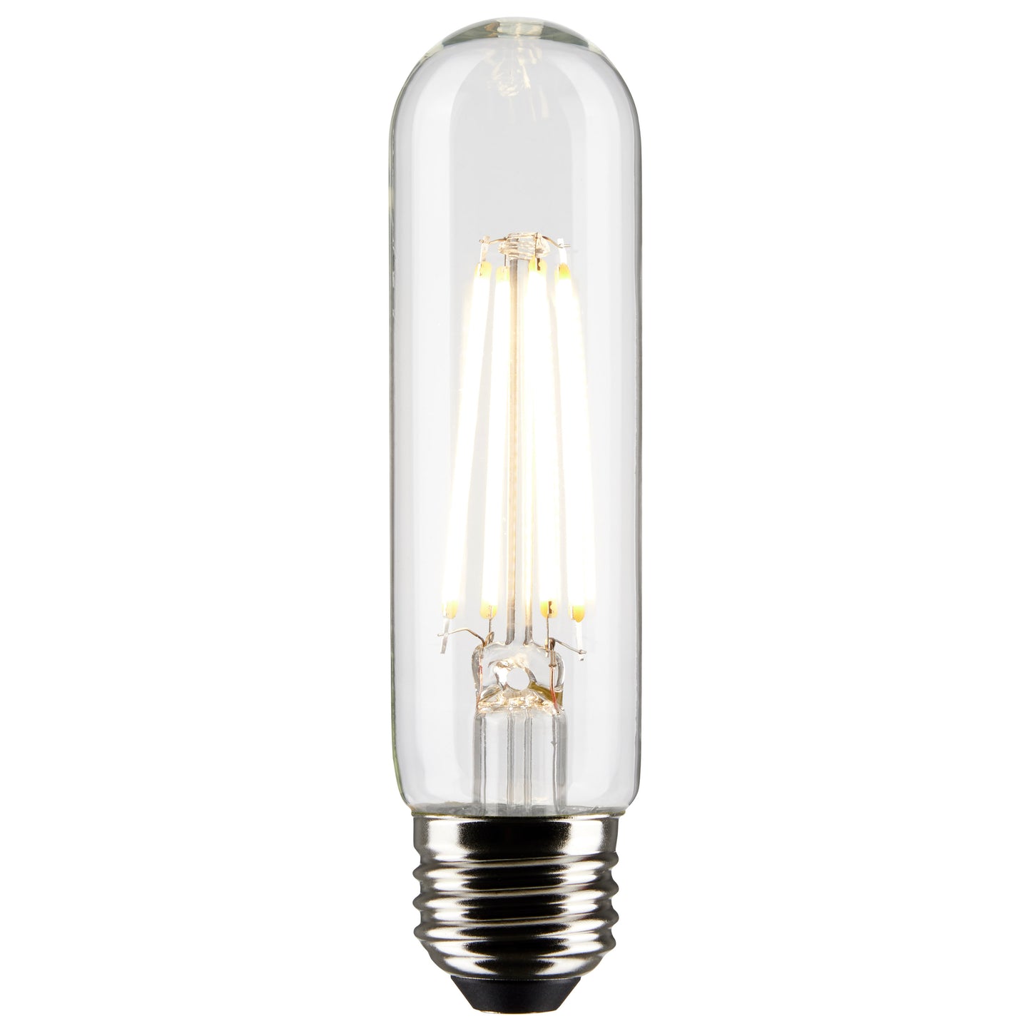 image of 8 Watt T10 LED - Clear - Medium Base - 2700K - 800 Lumens - 120 Volt - 2-Pack