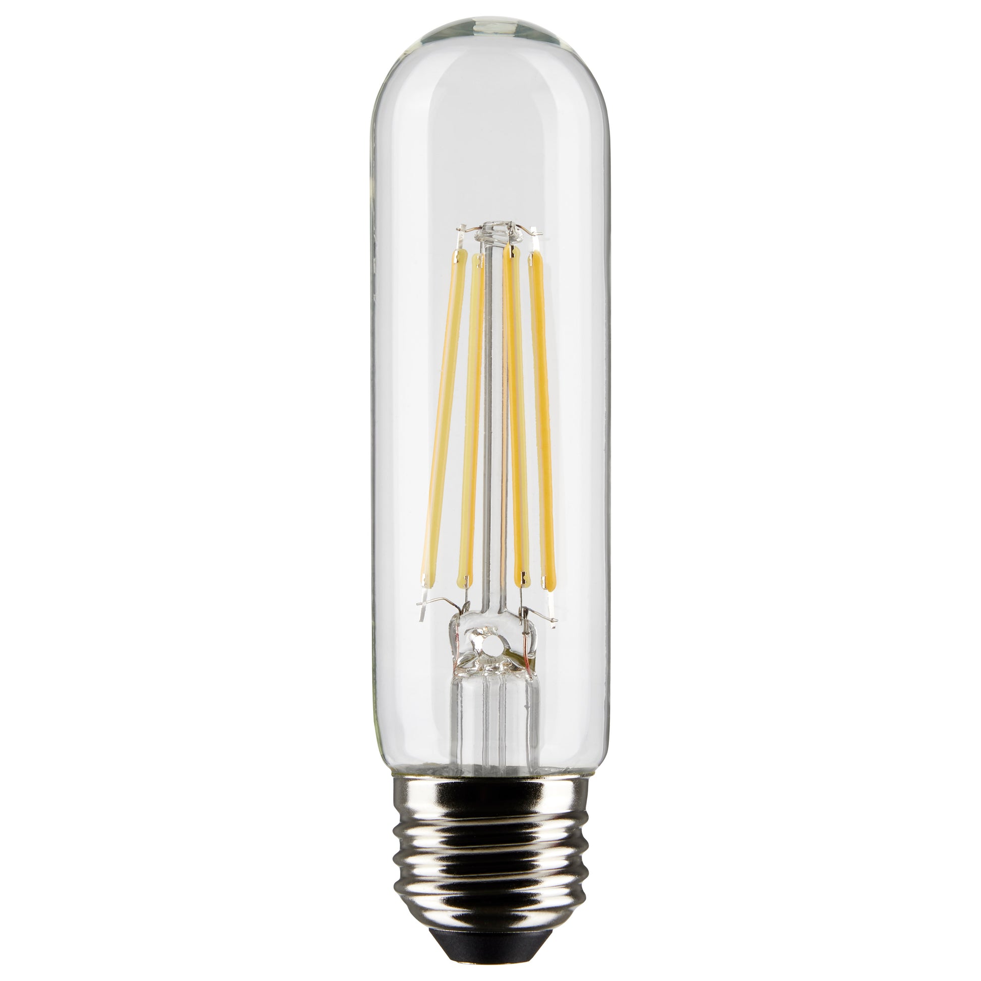 image of 8 Watt T10 LED - Clear - Medium Base - 2700K - 800 Lumens - 120 Volt - 2-Pack