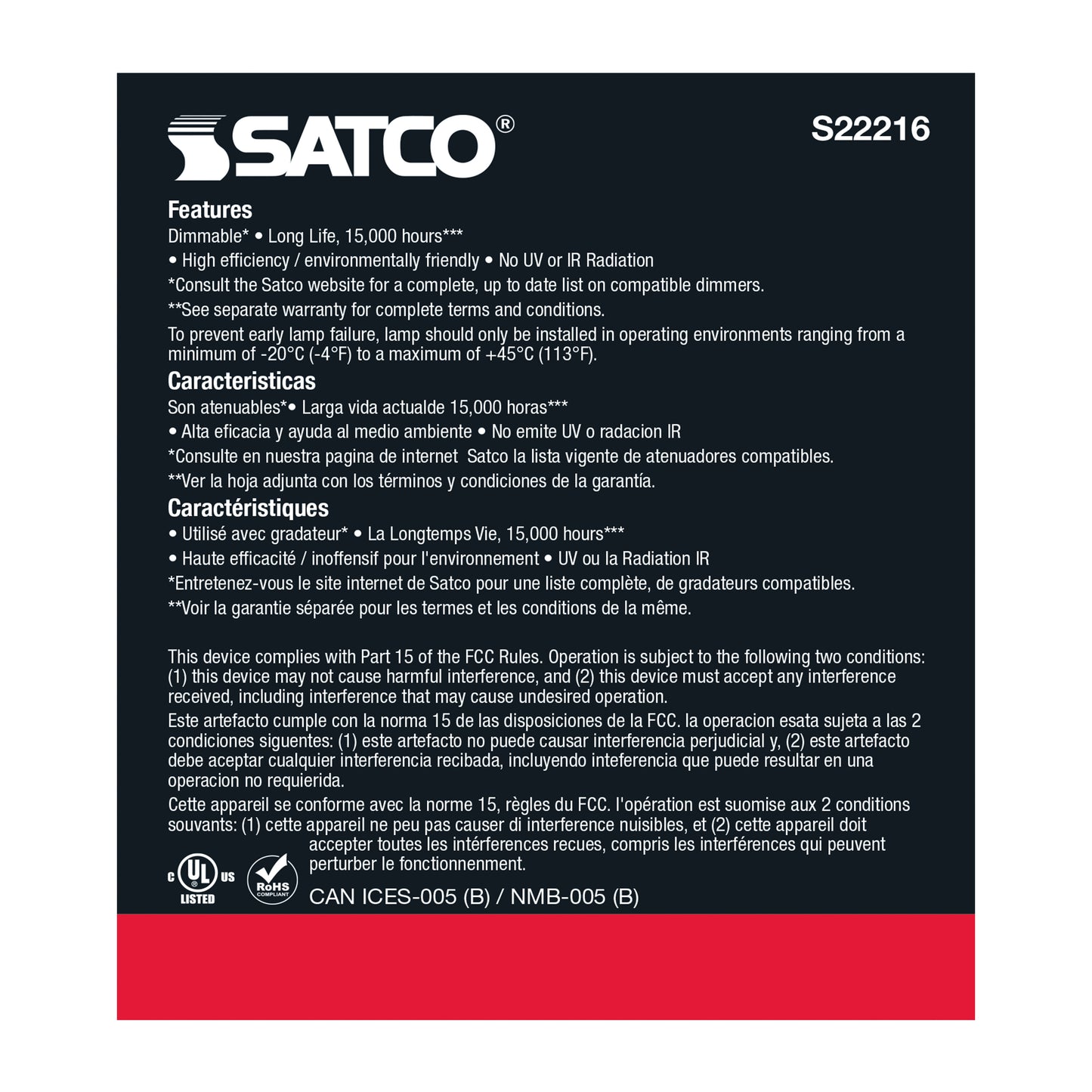 image of 11.5 Watt PAR38 LED - 90 CRI - 3000K - 40 deg. Beam Angle - Medium base - 120 Volt