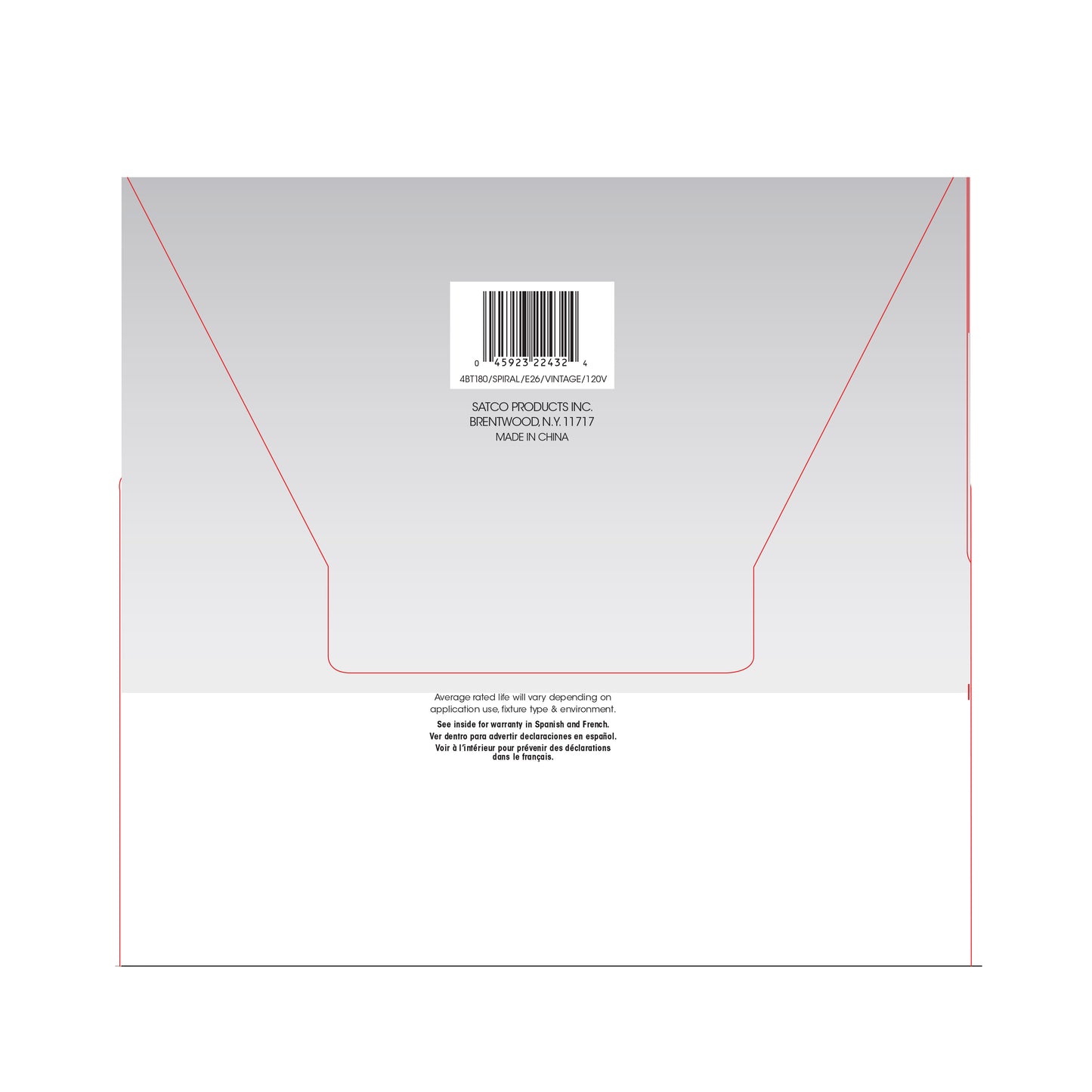 image of 4 Watt BT56 LED vintage style - Clear - 25000 Average rated hours - Medium Base - 120 Volt