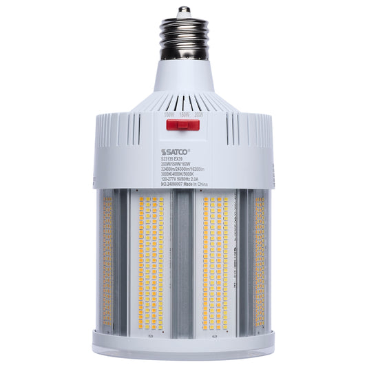 image of 200/150/100 Watt - 30K/40K/50K CCT - Field Selectable LED - Corncob - Mogul Extended Base - 120-277 Ranged Voltage - 500 Watt HID Replacement