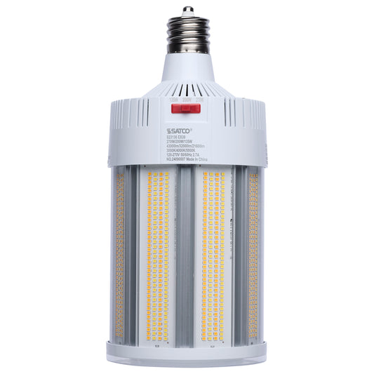 image of 270/200/135 Watt - 30K/40K/50K CCT - Field Selectable LED - Corncob - Mogul Extended Base - 120-277 Ranged Voltage - 600 Watt HID Replacement