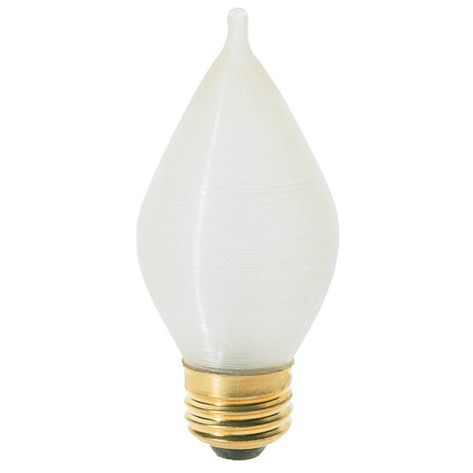 image of 40 Watt C15 Incandescent - Spun White - 4000 Average rated hours - 316 Lumens - Medium base - 120 Volt - Carded