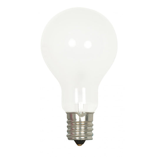 image of 40 Watt A15 Incandescent - Frost - Appliance Lamp - 1000 Average rated hours - 420 Lumens - Intermediate base - 120 Volt - 2-Card