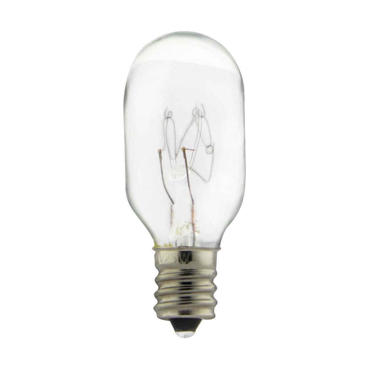 image of 20 Watt T7 Incandescent - Clear - Candelabra base - 130 Volt