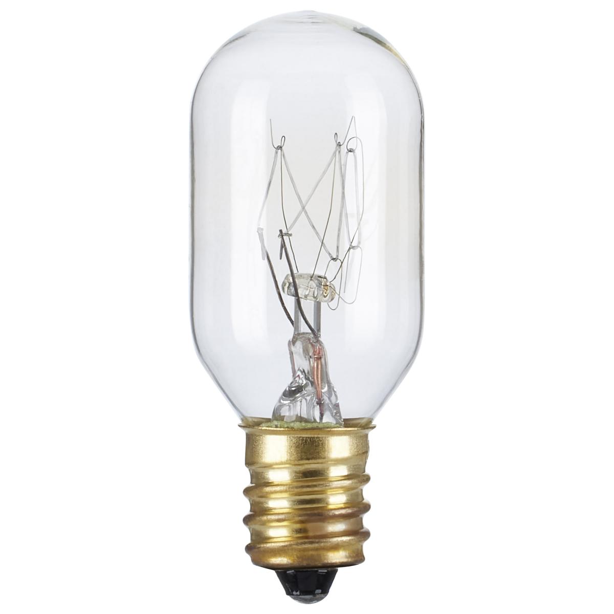 image of 25 Watt T7 Incandescent - Clear - Candelabra base - 130 Volt