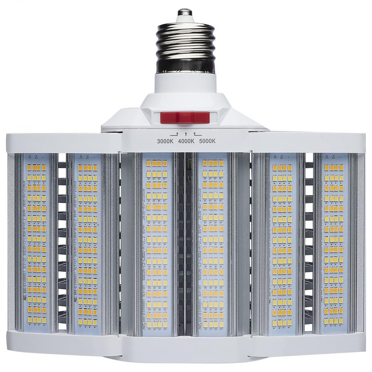 image of LED Shoe Box Lamp - 60/70/80 Wattage Selectable - 3K/4K/5K CCT Selectable - 120-277 Volt - White Finish