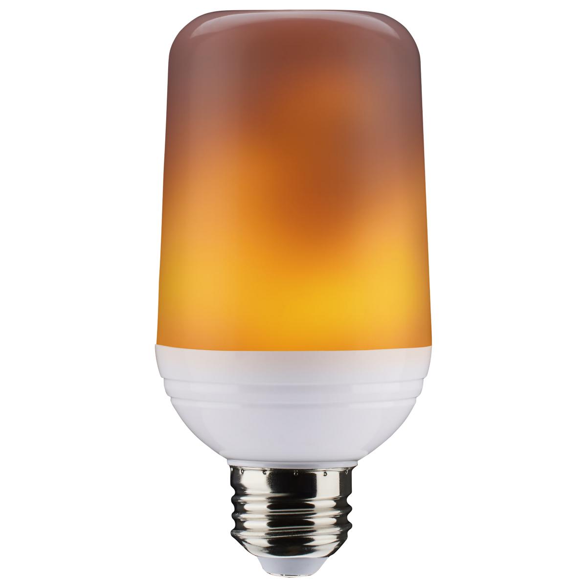 image of 2.5 Watt LED Flame Bulb - T19 - Medium Base - 120 Volt