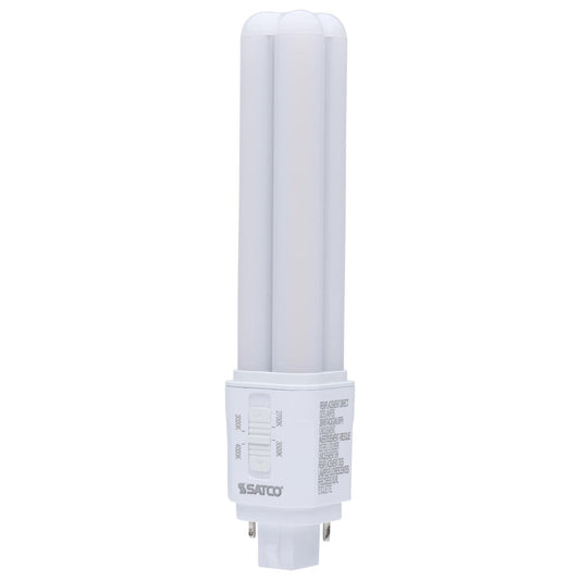 image of 9 Watt LED PL - 27K/3K/35K/4K CCT Selectable - G24d Base - Type B - 120-277 Volt