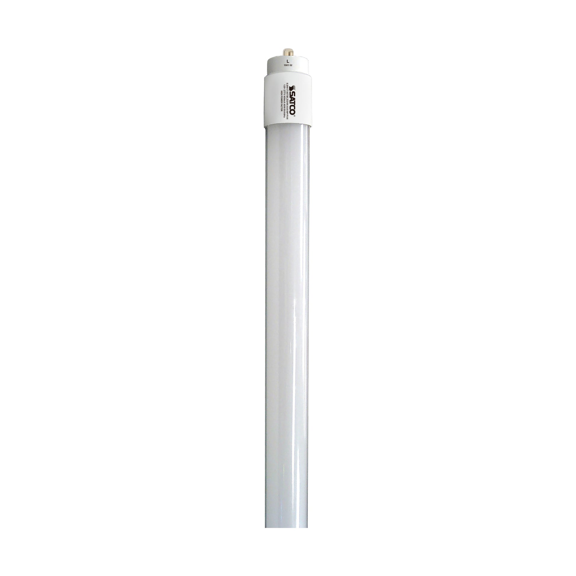 image of 40 Watt - 8 Foot - T8 LED - Single pin base - 3500K - 50000 Average rated hours - 5300 Lumens - Type B - Ballast Bypass - Double Ended Wiring - DLC 5.1