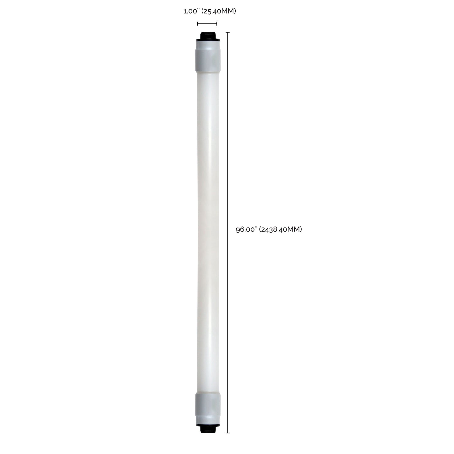 image of 40 Watt - 8 Foot - T8 LED - 4000K - Recessed Double Contact base - 50000 Average rated hours - 5500 Lumens - Type B - Ballast Bypass - Double Ended Wiring