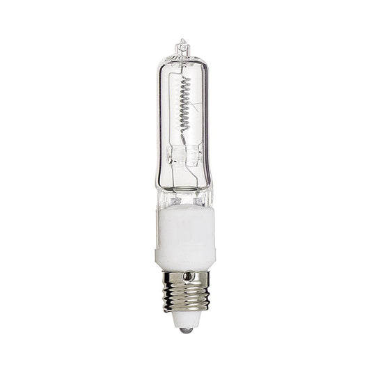 image of 250 Watt - Halogen - T4 1/2 - Clear - 2000 Average rated hours - 4200 Lumens - Mini Candelabra base - 120 Volt