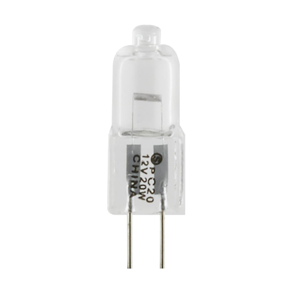 image of 20 Watt - Halogen - T3 - Clear - 2000 Average rated hours - 300 Lumens - Bi Pin G4 base - 12 Volt