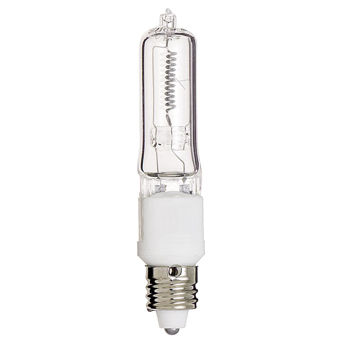 image of 75 Watt - Halogen - T4 - Clear - 2000 Average rated hours - 1250 Lumens - Mini Candelabra base - 120 Volt