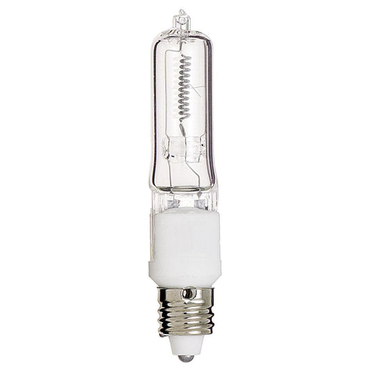 image of 75 Watt - Halogen - T4 - Clear - 2000 Average rated hours - 1250 Lumens - Mini Candelabra base - 120 Volt