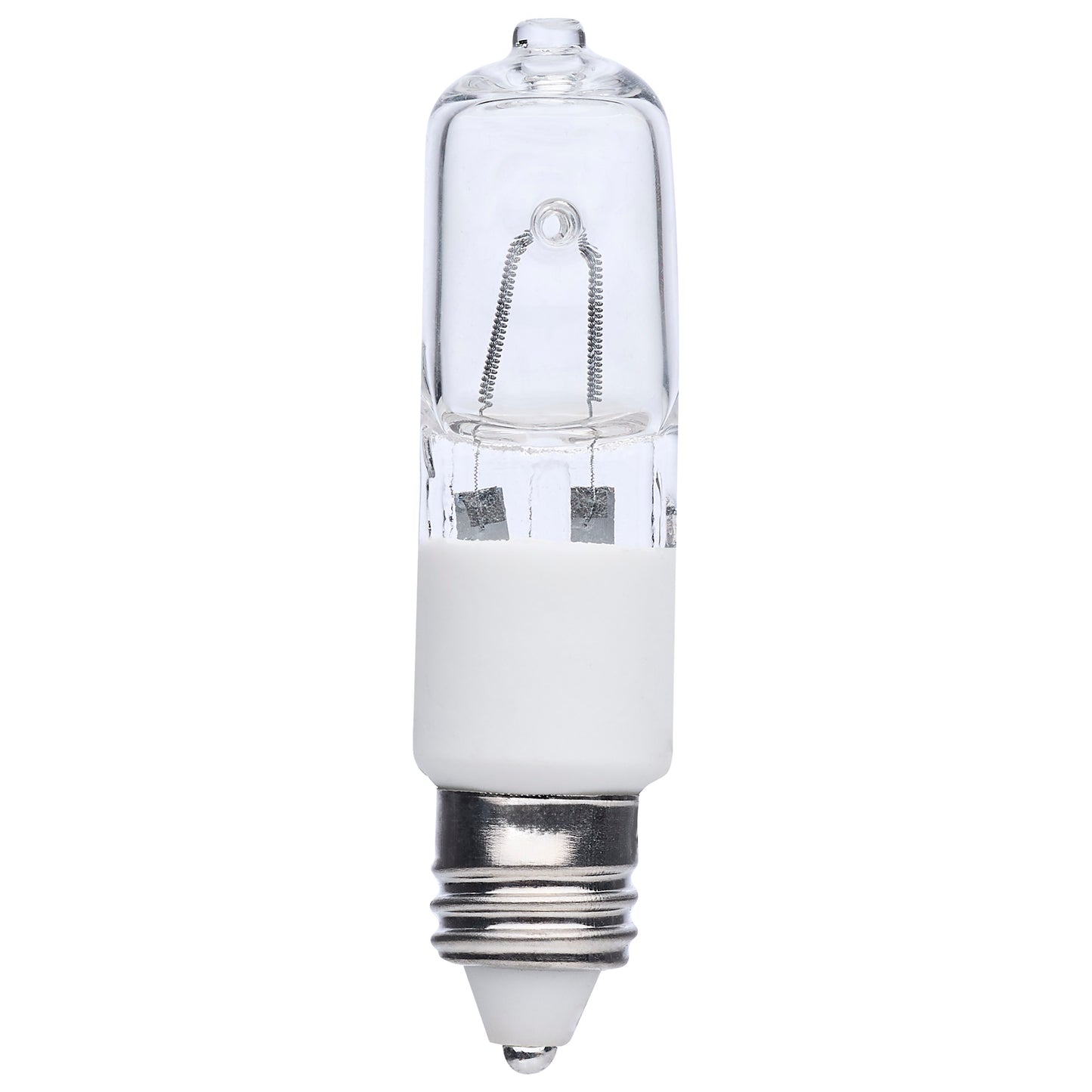 image of 75 Watt - Halogen - T4 - Clear - 2000 Average rated hours - 1250 Lumens - Mini Candelabra base - 120 Volt