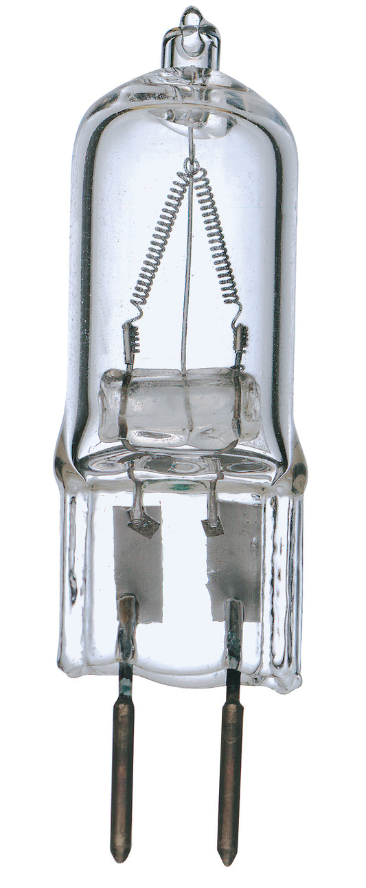 image of 25 Watt - Halogen - T4 - Clear - 2000 Average rated hours - 210 Lumens - Bi Pin GY6.35 base - 120 Volt