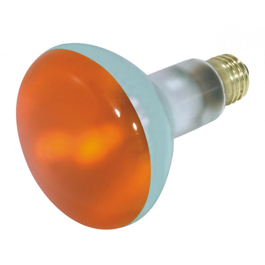 image of 75 Watt BR30 Incandescent - Amber - 2000 Average rated hours - Medium base - 130 Volt