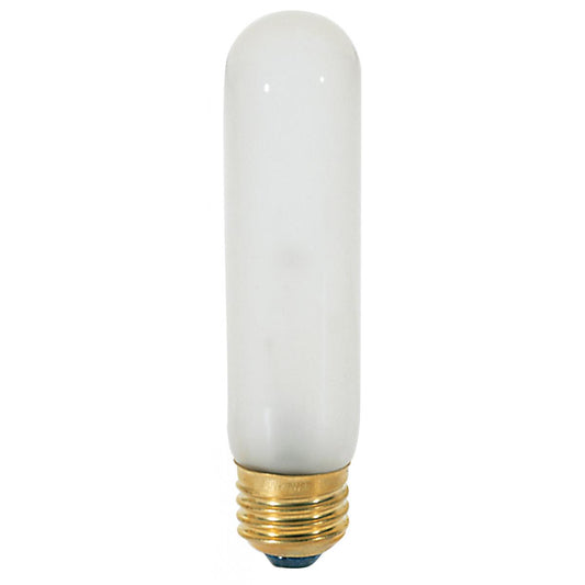 40 Watt T10 Incandescent - Frost - 2000 Average rated hours - 280 Lumens - Medium base - 120 Volt
