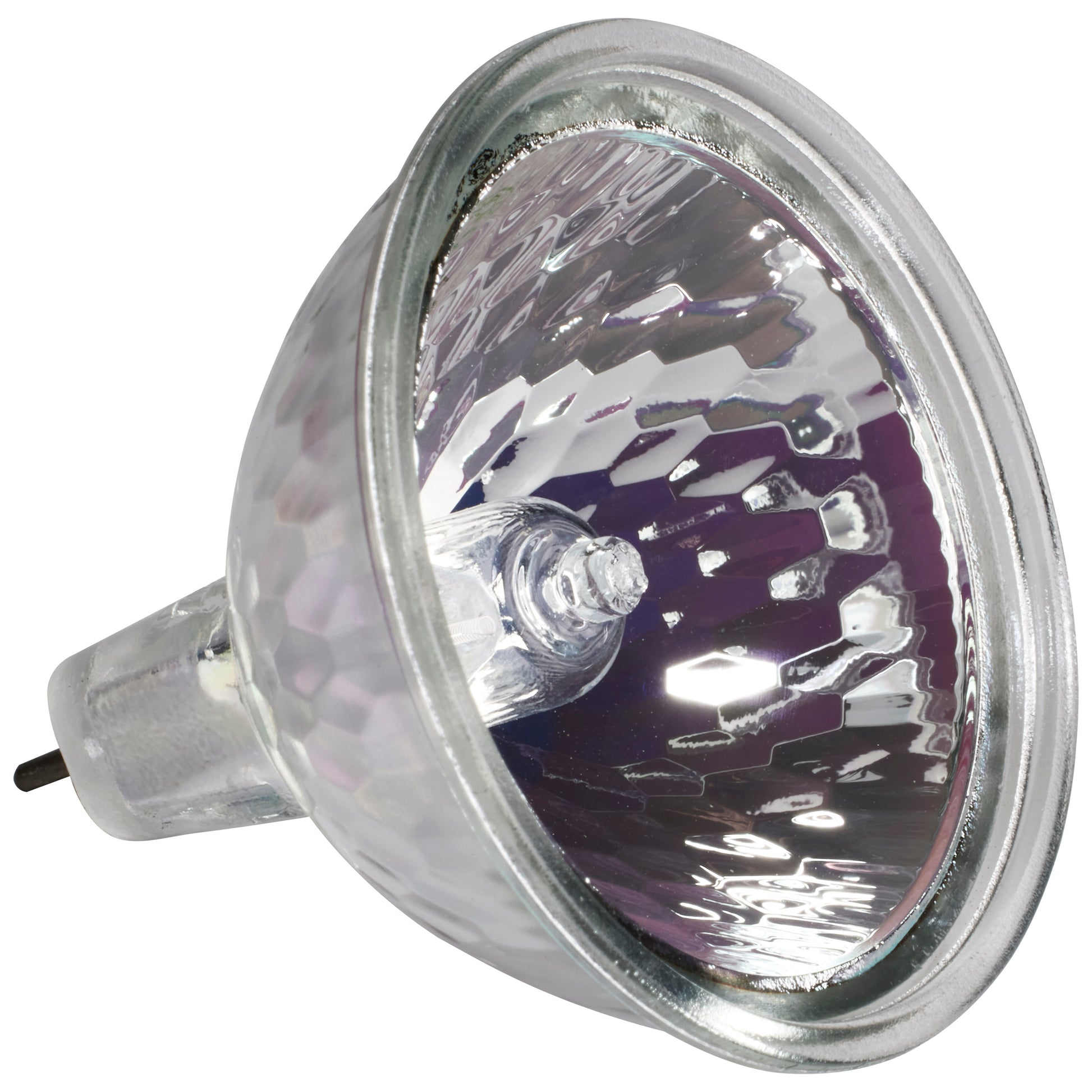 image of 20 Watt - Halogen - MR16 - BAB - 2000 Average rated hours - Miniature 2 Pin Round base - 12 Volt - Carded