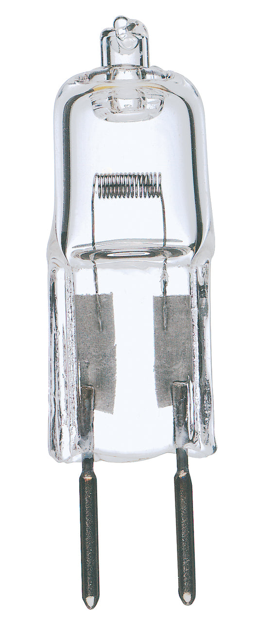image of 50 Watt - Halogen - T4 - Clear - 2000 Average rated hours - 900 Lumens - Bi Pin GY6.35 base - 12 Volt - Carded
