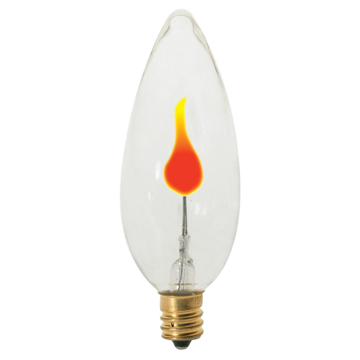 image of 3 Watt BA9 1/2 Incandescent - Clear - 1000 Average rated hours - Candelabra base - 120 Volt