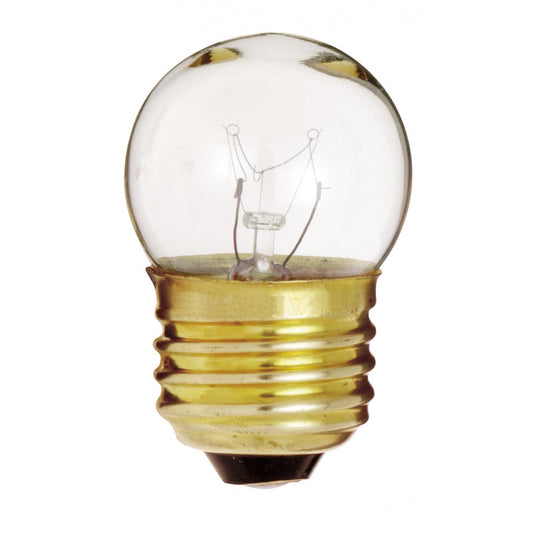 image of 7.5 Watt S11 Incandescent - Clear - 2500 Average rated hours - 40 Lumens - Medium base - 120 Volt - Carded