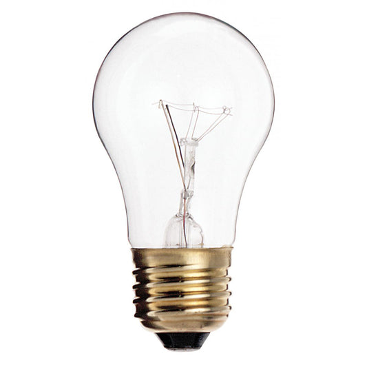 image of 25 Watt A15 Incandescent - Clear - 2500 Average rated hours - 150 Lumens - Medium base - 130 Volt
