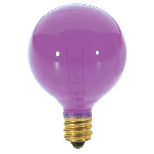 10 Watt G12 1/2 Incandescent - Transparent - 1500 Average rated hours - Candelabra base - 120 Volt