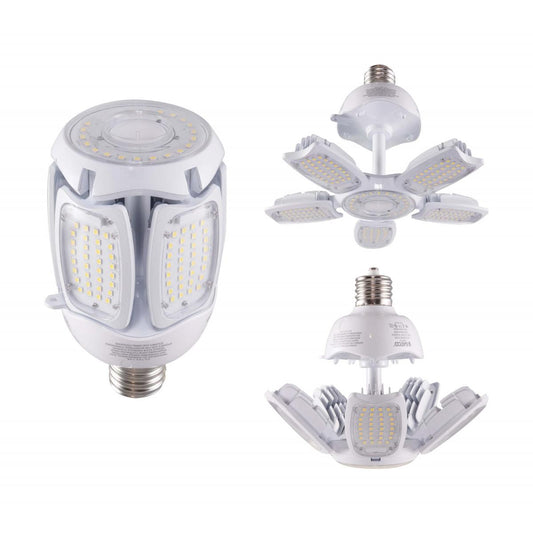 image of 75 Watt LED HID Replacement - 5000K - Mogul Extended base - Adjustable Beam Angle - Type B Ballast Bypass -100-277 Volt