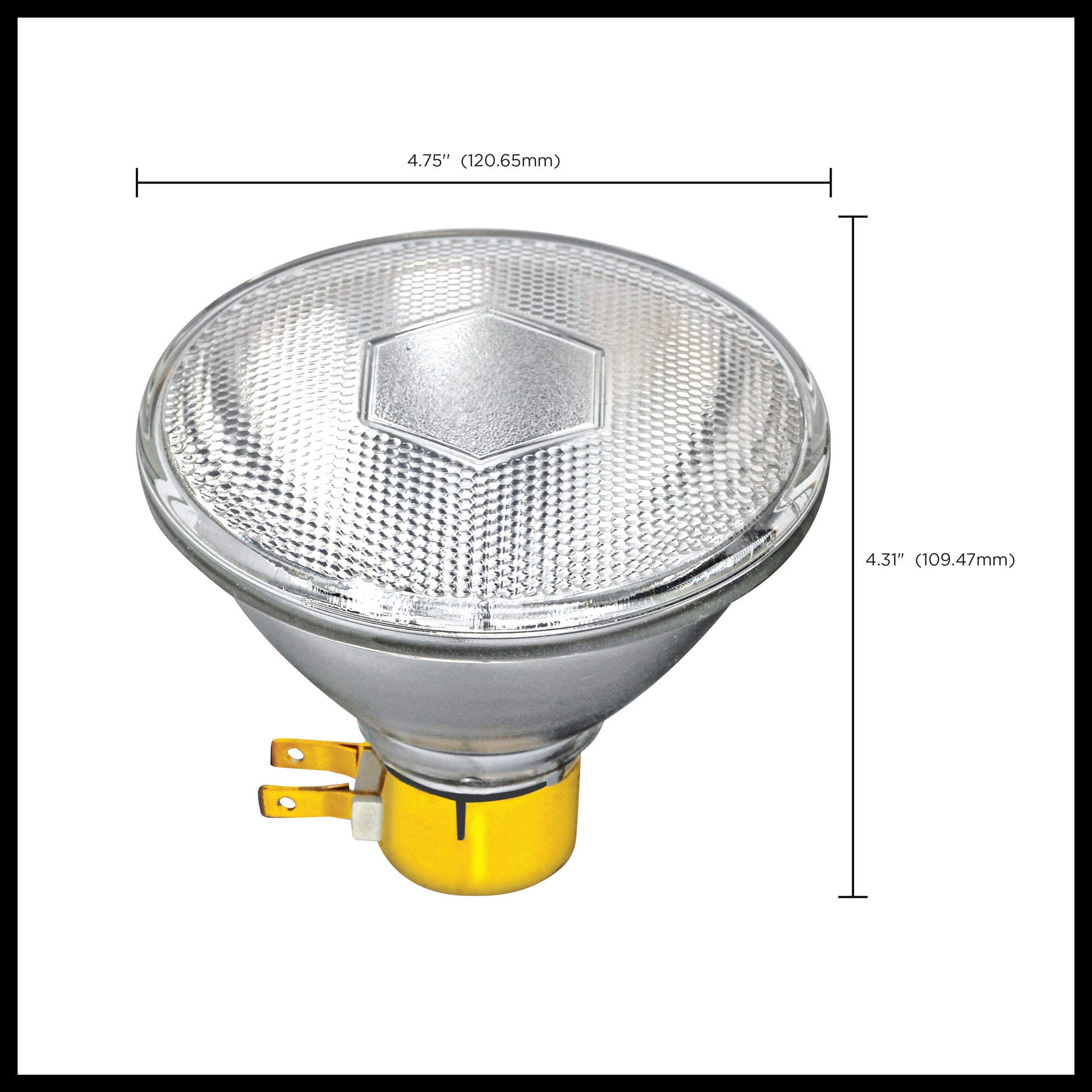 image of 90 Watt - Halogen - PAR38 - Clear - 2500 Average rated hours - 1310 Lumens - Medium Side Prong base - 120 Volt