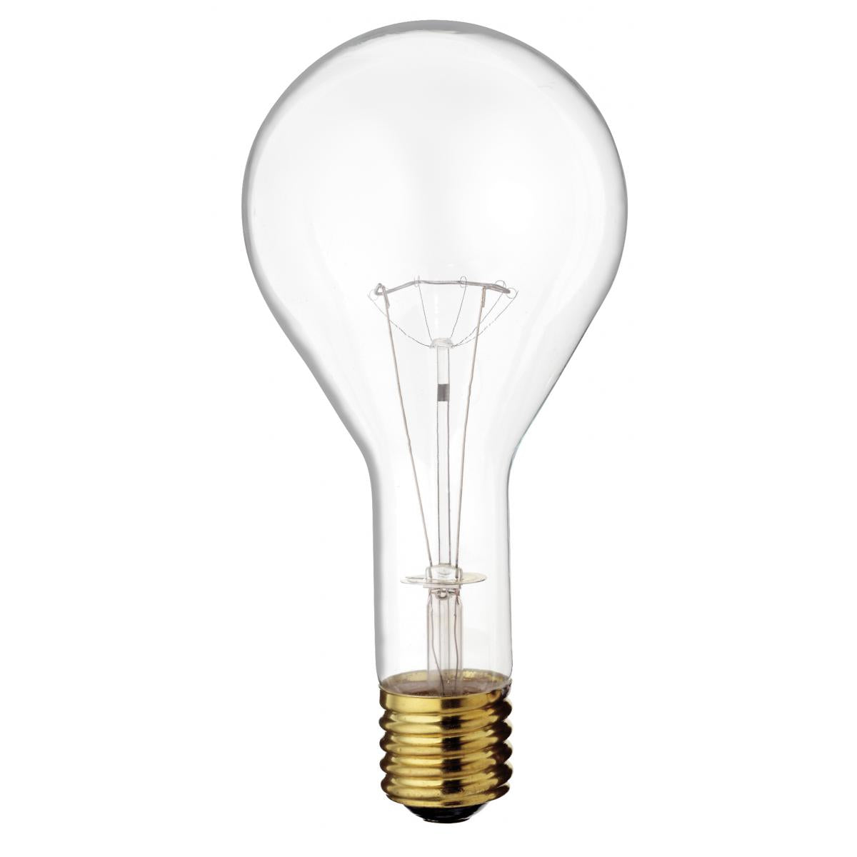 image of 300 Watt PS35 Incandescent - Clear - 2500 Average rated hours - 3600 Lumens - Mogul base - 130 Volt