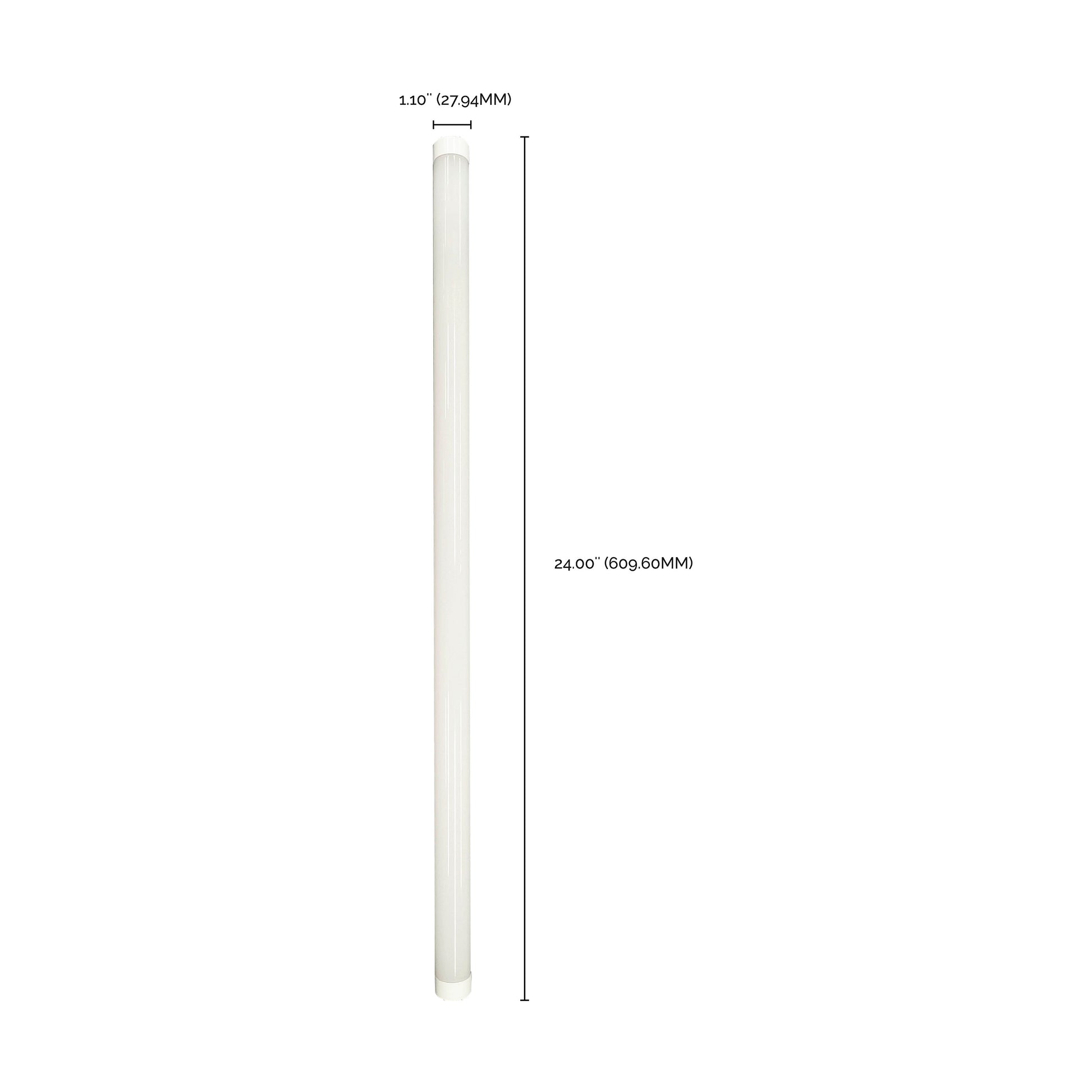 image of 8 Watt - 2 Foot LED T8 - Medium Bi Pin base - 3000K - 50000 Average rated hours - 1250 Lumens - Type A - Ballast dependent