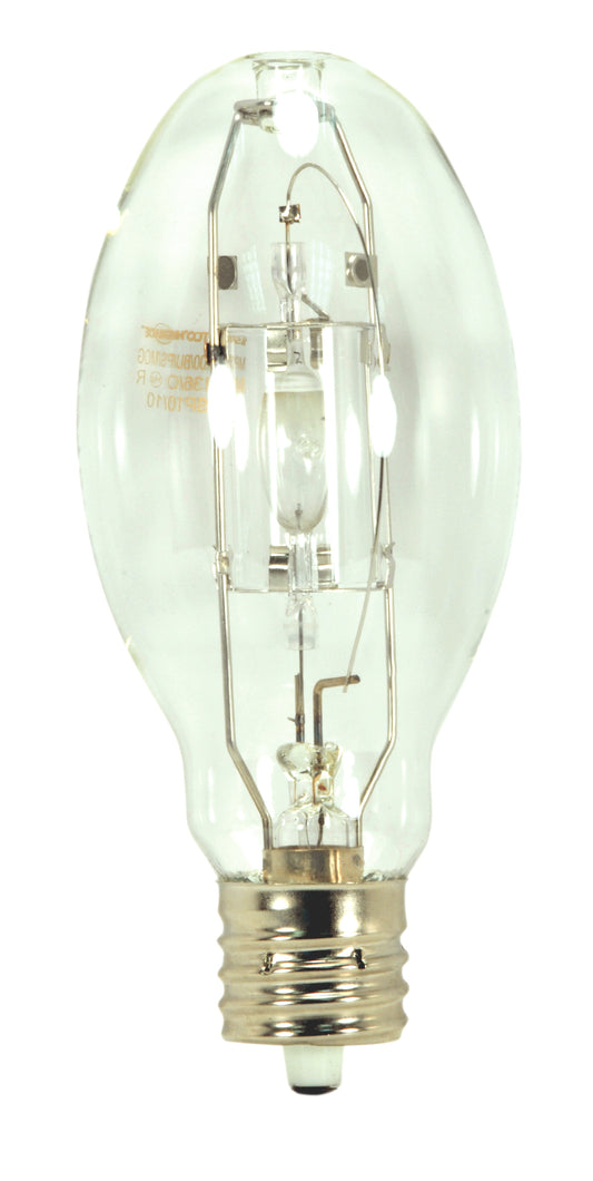 image of 400 Watt - Metal Halide HID - Mogul extended base - ED37 - Clear - 65 CRI - 4200K