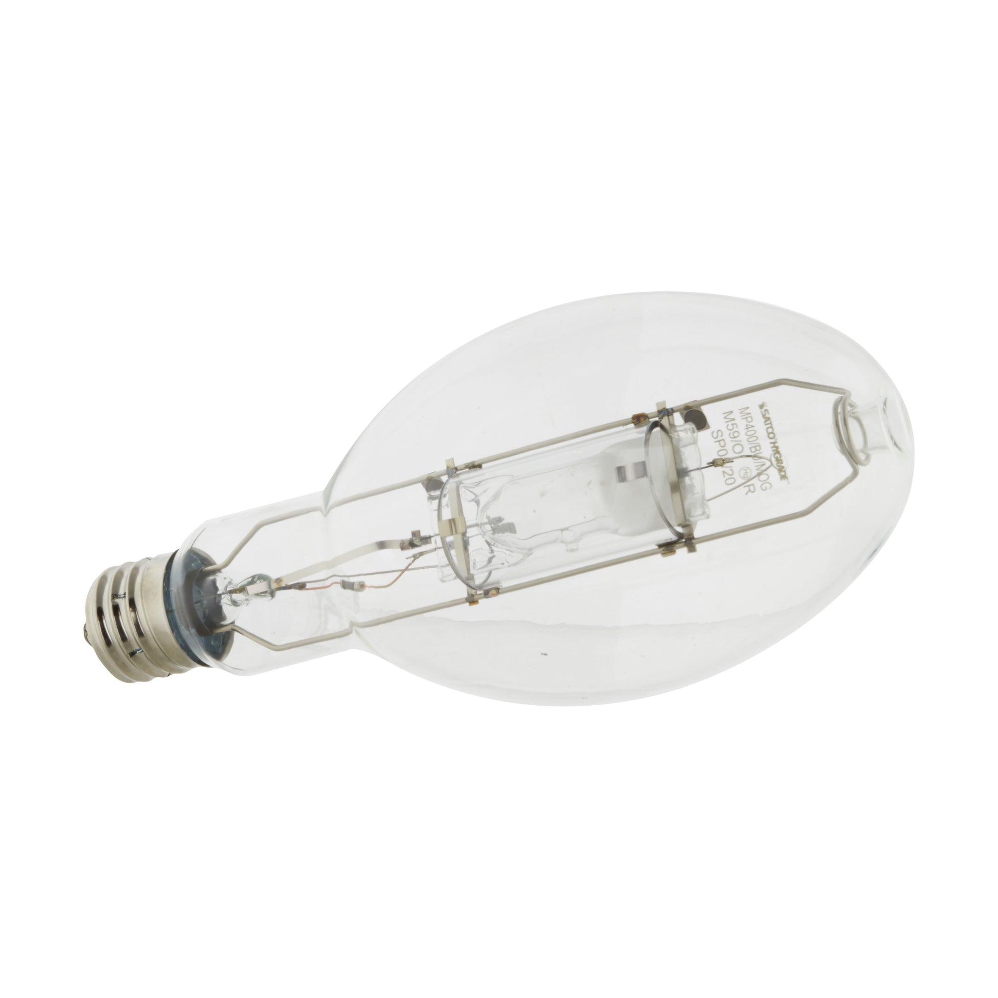 image of 400 Watt - Metal Halide HID - MP400 - Mogul base - ED37 - Clear - 65 CRI - 4200K
