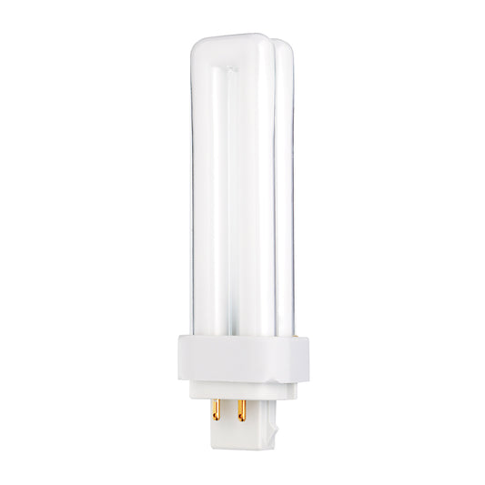 image of 13 Watt - pin-based Compact Fluorescent - 3000K - 82 CRI - G24Q-1 (4-Pin) base