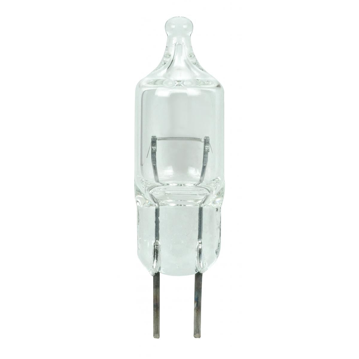 image of 8 Watt miniature - T2 1/2 - 500 Average rated hours - Bi Pin G4 base - 12.8 Volt