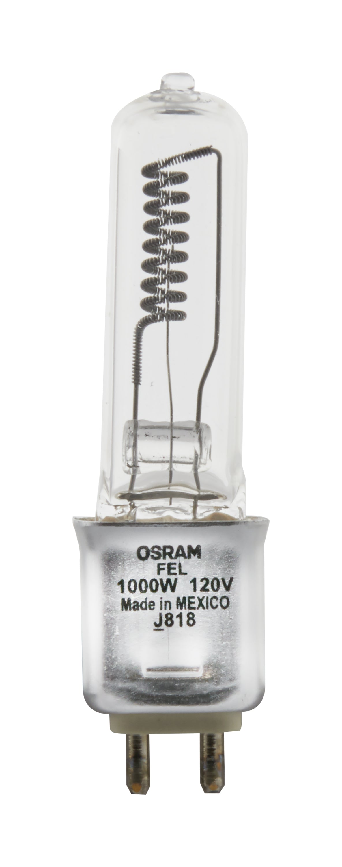 image of 1000 Watt - Halogen - T6 - Clear - G9.5 base - 120 Volt