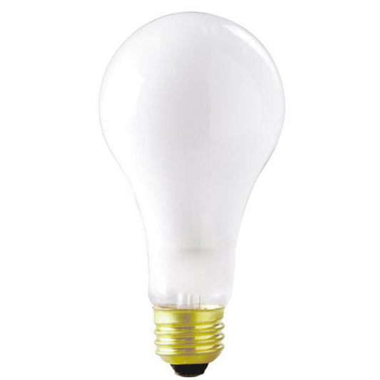 250 Watt A21 Incandescent - Frost - 4 Average rated hours - 8700 Lumens - Medium base - 120 Volt