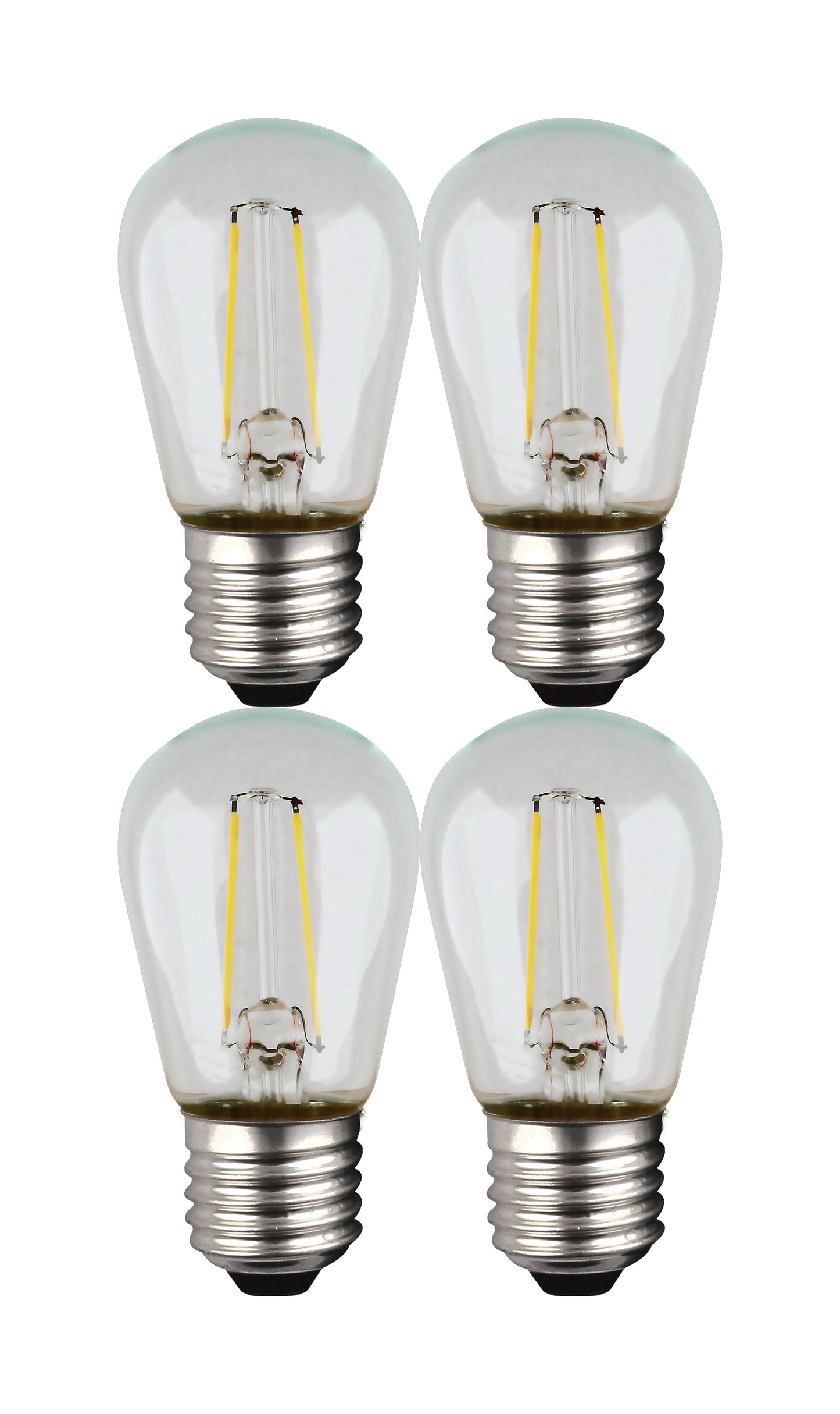 image of S14 LED String Light Replacement Bulb - 2700K - 120 Volt - Replacement 4-pack