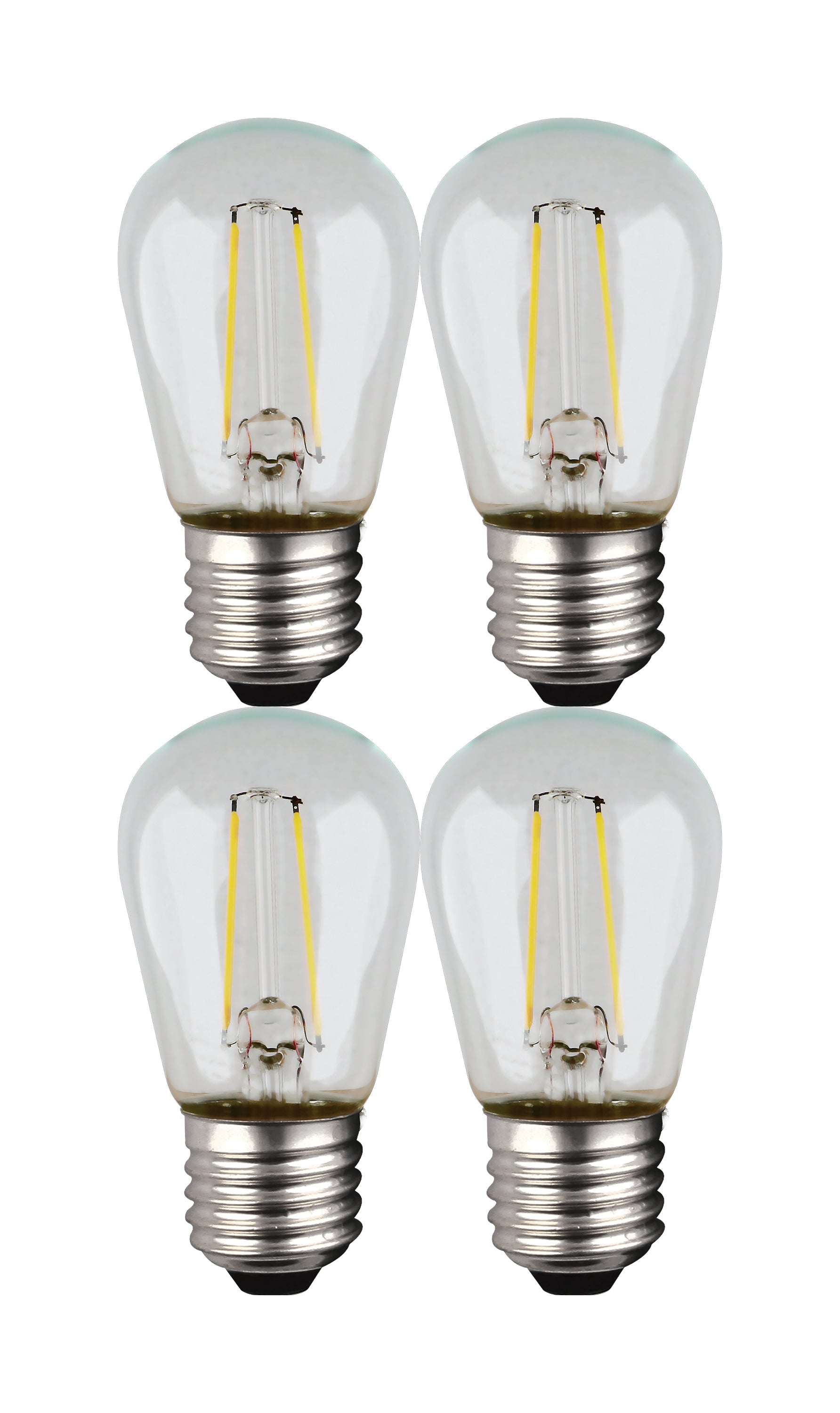 image of S14 LED String Light Replacement Bulb - 2700K - 120 Volt - Replacement 4-pack