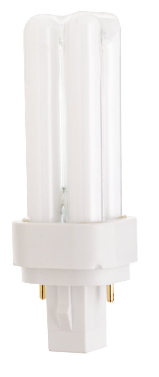 image of 9 Watt - pin-based Double Twin Compact Fluorescent - 2700K - 82 CRI - G23-2 base