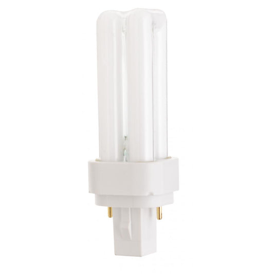 image of 9 Watt - pin-based Double Twin Compact Fluorescent - 2700K - 82 CRI - G23-2 base