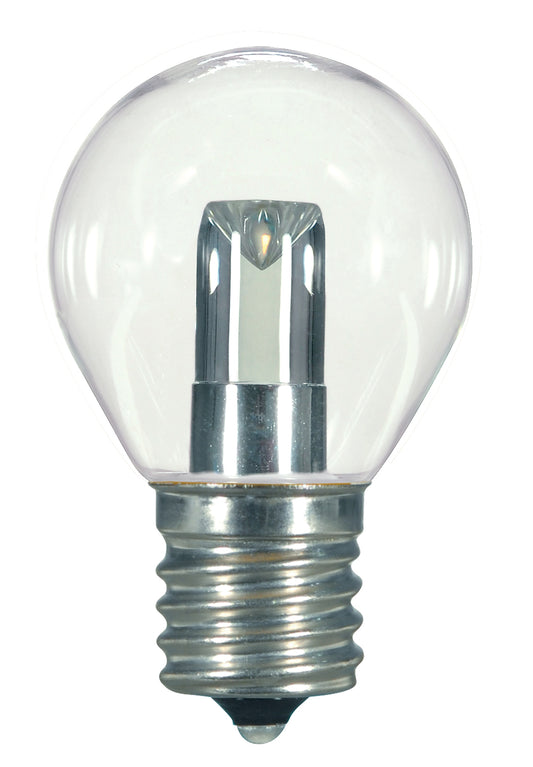 image of 1 Watt LED - S11 - Clear - 2700K - Intermediate base - 120 Volt - Carded